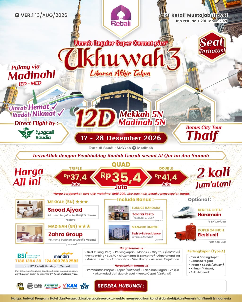 Paket Umroh Retali